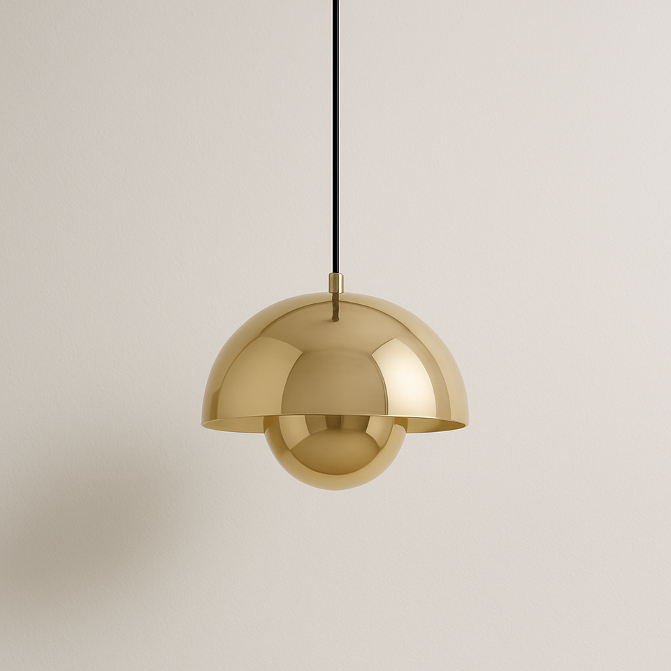 Pendente LED Moon | Metal Premium Design Espelhado 23cm