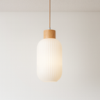 Pendente Japonês Kittan | Design Wabi-Sabi e Madeira Natural