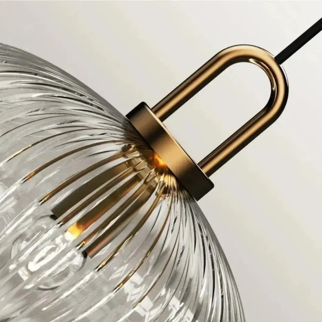 Luminária Pendente Moderno Vidro LED Stripes - homedecor