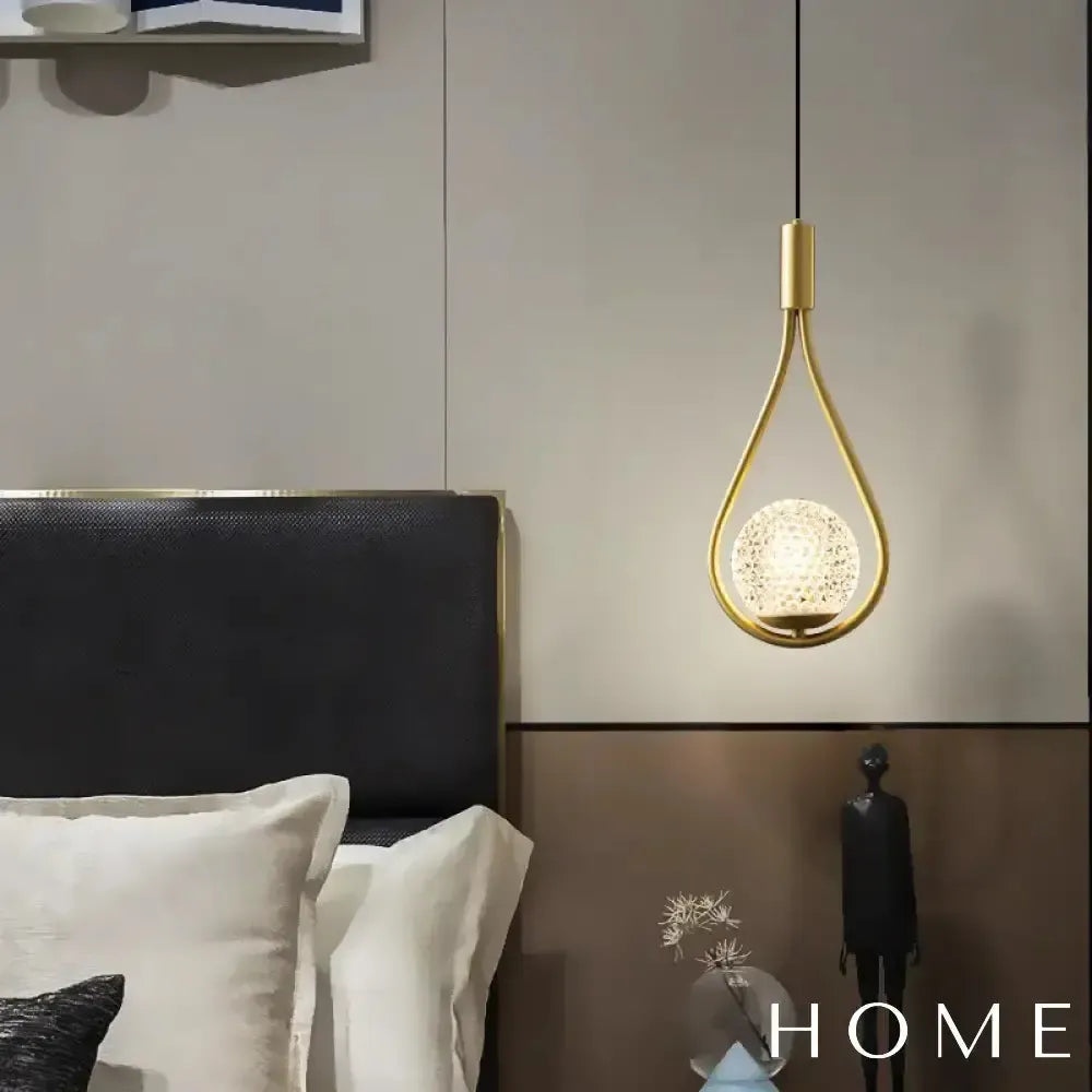 Pendente Gota Elegance Gold Dourado - homedecor