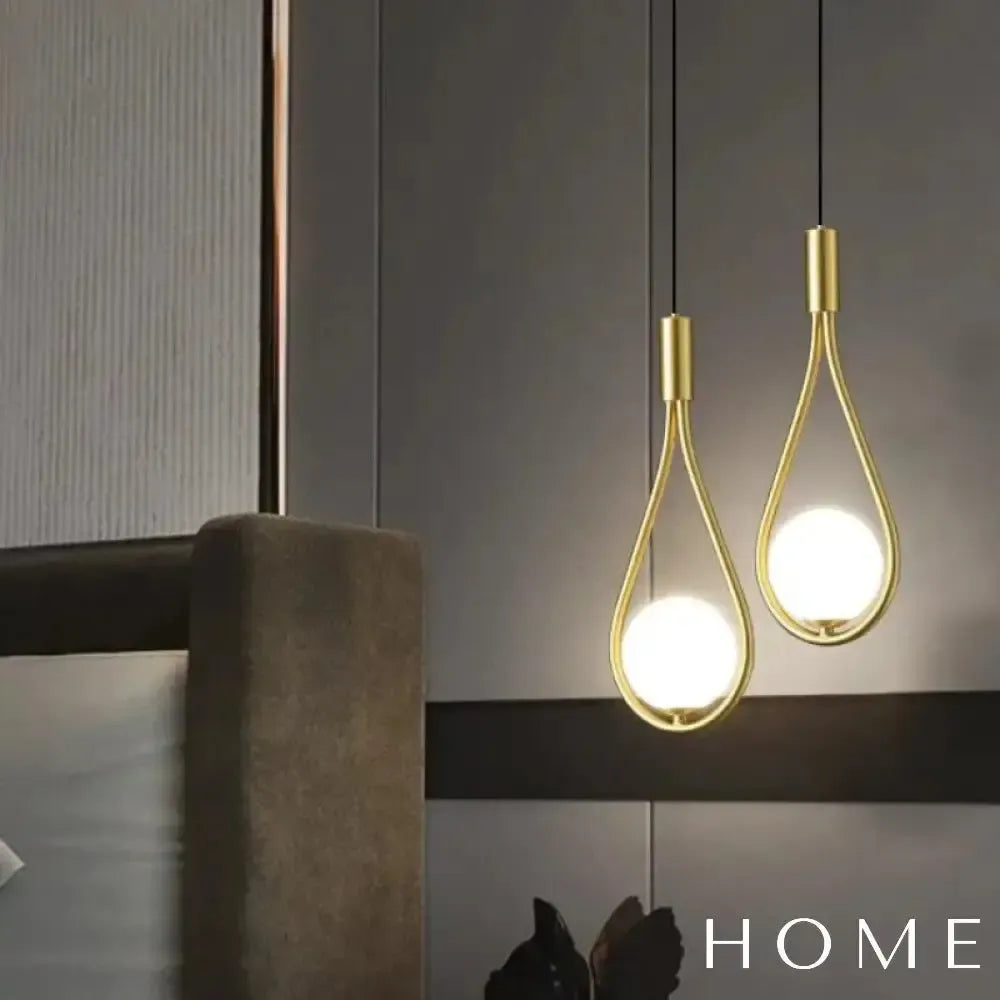 Pendente Gota Elegance Gold Dourado - homedecor