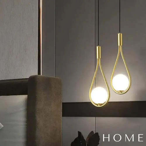 Pendente Gota Elegance Gold Dourado - homedecor