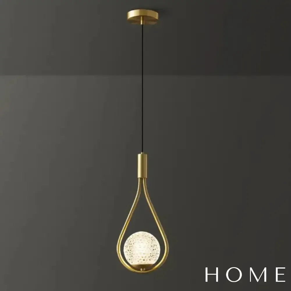 Pendente Gota Elegance Gold Dourado - homedecor