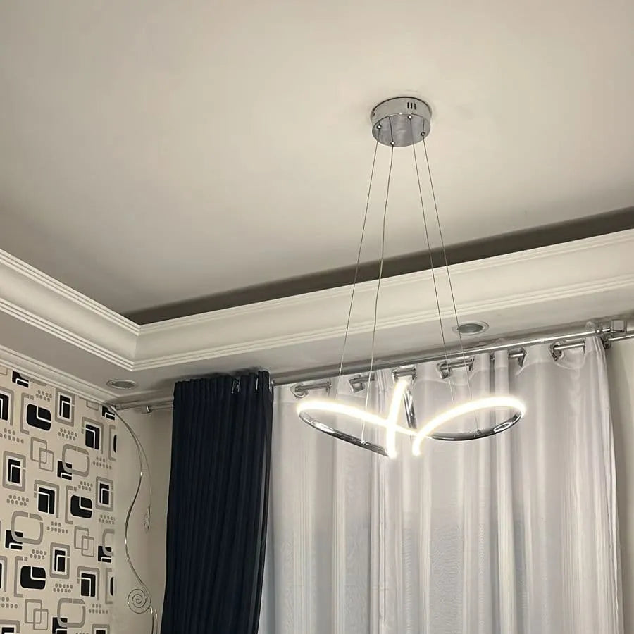 Pendente Paris Prata - Design Moderno com LED Integrado