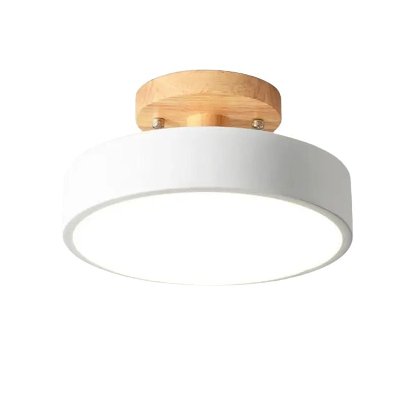 Plafon de Teto LED Redondo Estilo Nórdico 13W Bivolt Skandi Circle