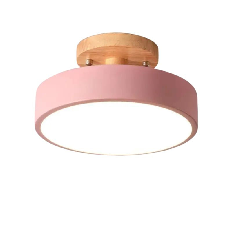 Plafon de Teto LED Redondo Estilo Nórdico 13W Bivolt Skandi Circle