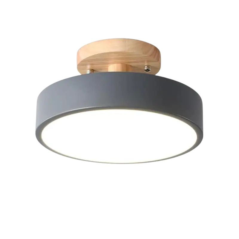 Plafon de Teto LED Redondo Estilo Nórdico 13W Bivolt Skandi Circle