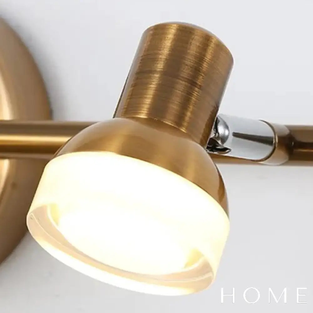 Spot Triplo Led Dourado Bivolt Iluminação